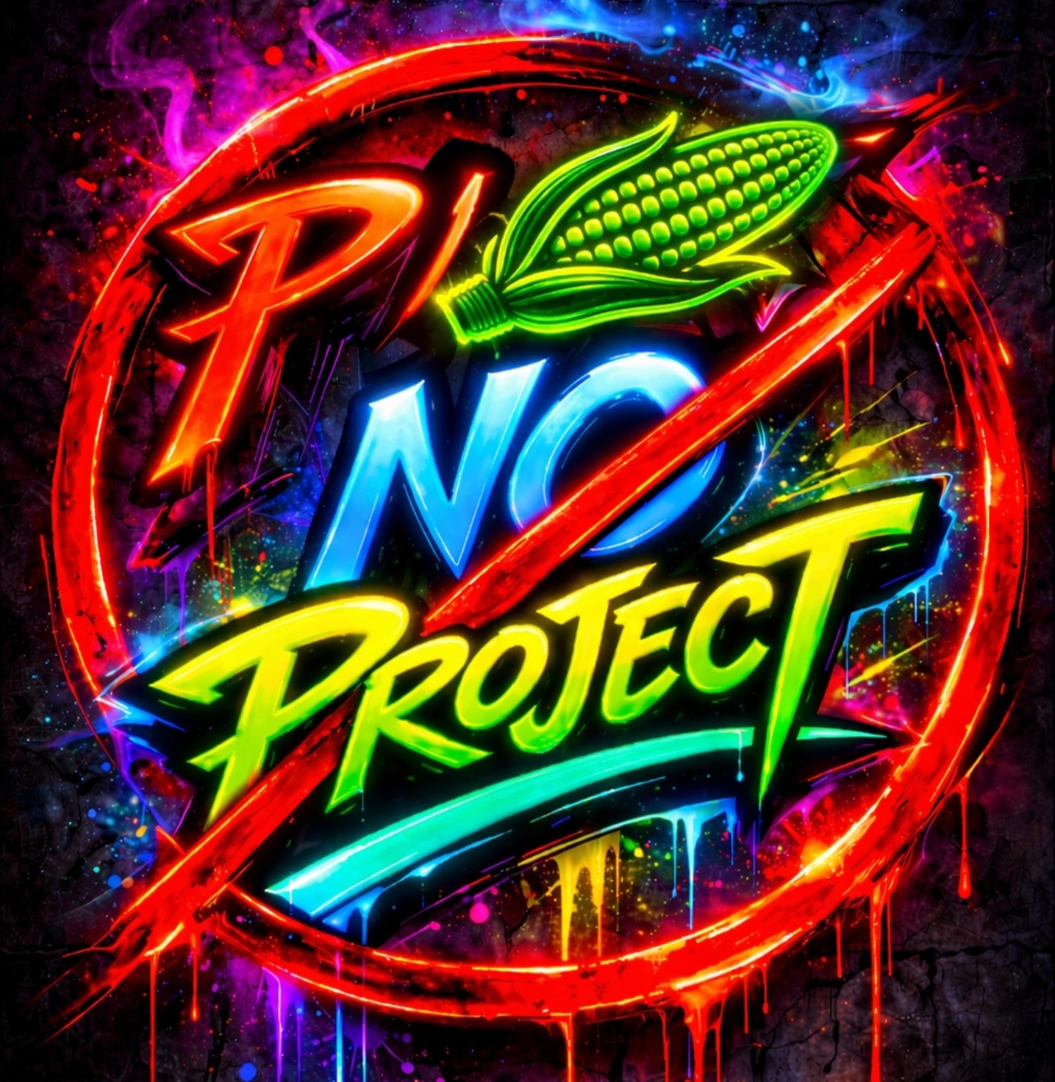 The P Corn No Project logo